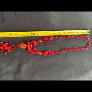 Handmade Red Necklace